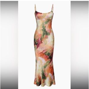 MICAS Abstract Colored Midi Dress